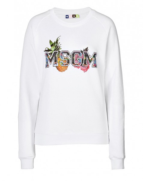  MSGM,Cotton Logo Sweatshirt, $ 255