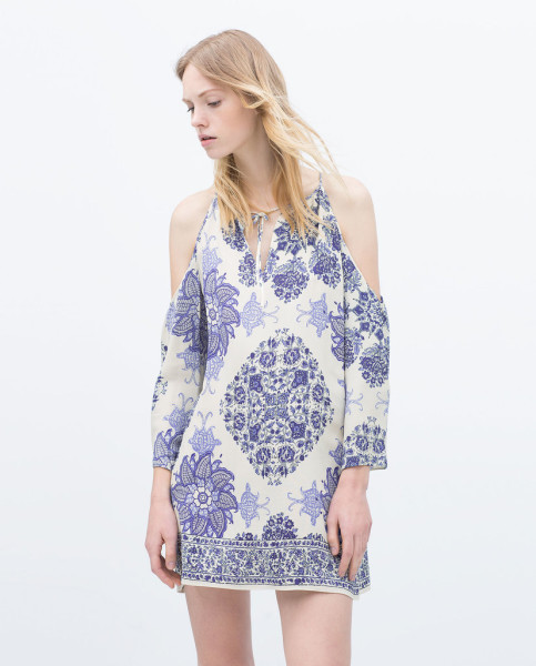 Zara-Off-Shoulder-Printed-Dress