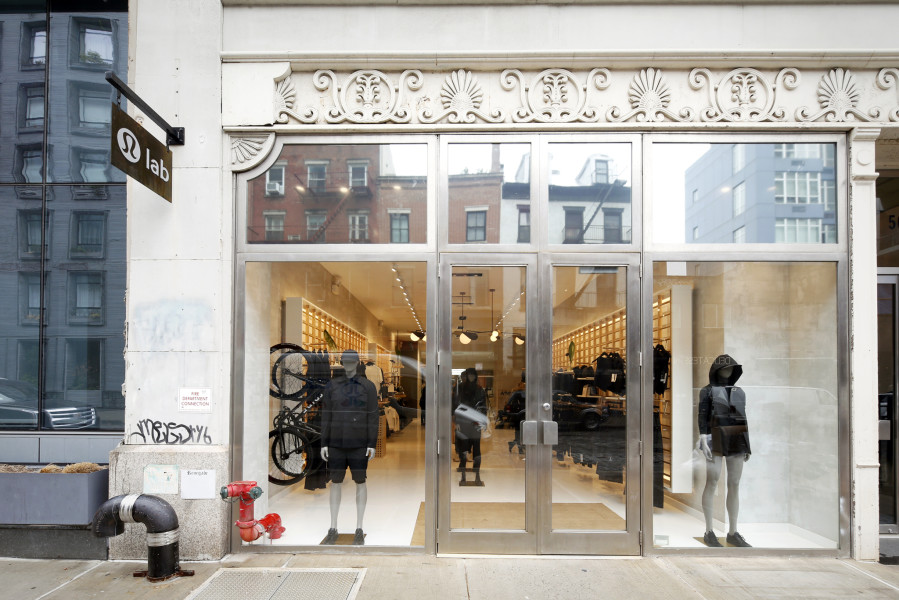 Lululemon's Lab store on Bond Street in New York City.