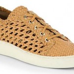 Michael Kors, 
Violet Woven Leather Lace-Up Sneakers, $350